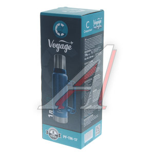 Изображение 3, PF-TM-17 Термос 1л узкая горловина,  сталь,  синий Voyage СЛЕДОПЫТ