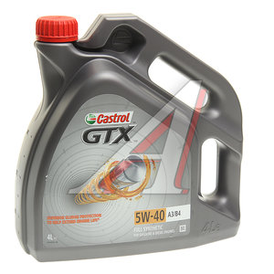 Изображение 1, 15B9F5 Масло моторное GTX ULTRACLEAN A3/B4 5W40 синт.4л CASTROL