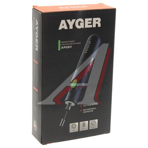Изображение 3, APG8V Гравер аккумуляторный 8.0В 0.9Ач 5000-30000об/мин. (комплект насадок) AYGER