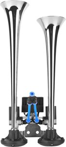 Изображение 3, 82DH24.100.02K Сигнал звуковой 24V воздушный 2-х рожковый хром SEGER