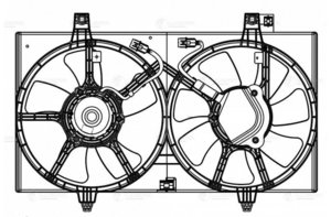 Изображение 4, LFK1410 Диффузор NISSAN Almera (N15) радиатора LUZAR