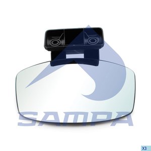 Изображение 2, 035.012 Зеркало боковое VOLVO FH 4 version бордюрное SAMPA
