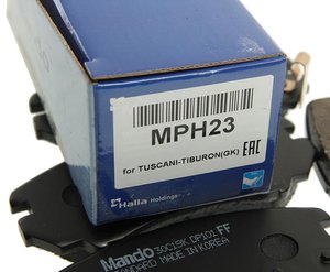 Изображение 2, MPH23 Колодки тормозные HYUNDAI Tucson KIA Sportage (04-) передние (4шт.) MANDO