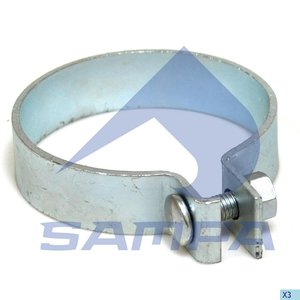 Изображение 2, 100.184 Хомут глушителя IVECO MAN (d=110.5) SAMPA