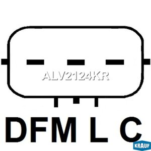 Изображение 3, ALV2124KR Генератор KIA Picanto (09-) (1.0) (80А, 13.5V) KRAUF