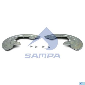 Изображение 2, 070.667/SD Щиток BPW барабана тормозного пылезащитный (комплект на ось,  120 TSB4309) SAMPA