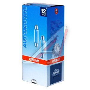 Изображение 3, 6413 Лампа 12V C5W SV8.5-8 удлиненная 4мм OSRAM