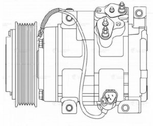 Изображение 4, LCAC1951 Компрессор TOYOTA Land Cruiser Prado кондиционера LUZAR