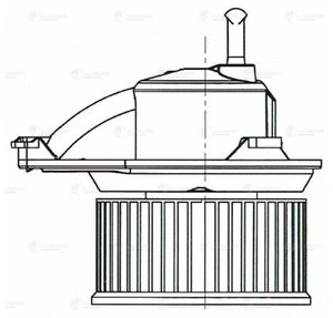 Изображение 4, LFH1509 Вентилятор MERCEDES Sprinter (W909) (13-) отопителя салона LUZAR