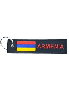 Изображение 2, BMV 300 Брелок "АРМЕНИЯ" ткань, вышивка 13х3см MASHINOKOM