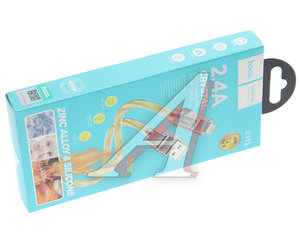 Изображение 2, U113 gold Кабель iPhone (5-) 1м золото HOCO