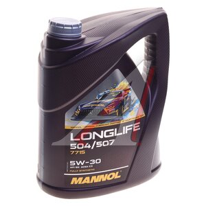Изображение 1, MN77155 Масло моторное LONGLIFE 504/507 SN/C3 5W30 синт.5л 7715 MANNOL
