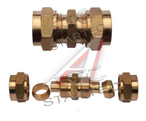 Изображение 1, INF.11.CUC16 Соединитель трубки ПВХ, полиамид d=16х2.0мм прямой разборный латунь STARTEC