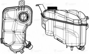 Изображение 3, LET 1011 Бачок расширительный VOLVO S60, S80 LUZAR