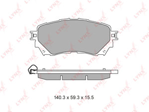 Изображение 1, BD5130 Колодки тормозные MAZDA 6 (12-) передние (4шт.) LYNX