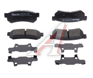 Изображение 1, MBF015932 Колодки тормозные CHEVROLET Lacetti (07-) задние (4шт.) MANDO