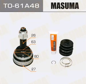 Изображение 2, TO-61A48 ШРУС наружный TOYOTA Corolla (01-04) комплект MASUMA