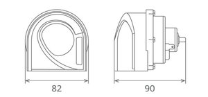 Изображение 2, 65GK24.100.02K Сигнал звуковой КАМАЗ низкий тон SEGER