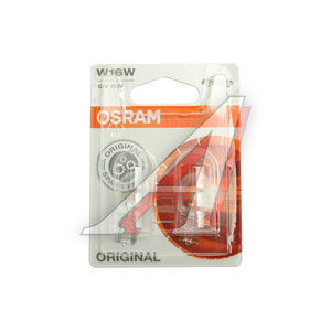 Изображение 2, 921-02B Лампа 12V W16W W2.1x9.5d блистер (2шт.) OSRAM