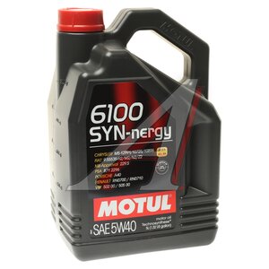 Изображение 1, 111690 Масло моторное 6100 SYNERGIE 5W40 п/синт.5л MOTUL