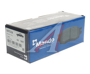 Изображение 2, MPD24 Колодки тормозные CHEVROLET Epica (06-) передние (4шт.) MANDO