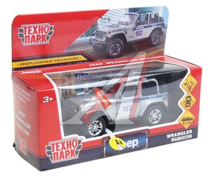 Изображение 1, RUBICON3D-12SLPOL-SR Модель автомобиля JEEP Wrangler металлическая (свет, звук) 1:43 ТЕХНОПАРК