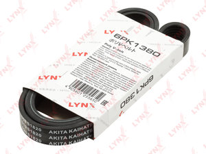 Изображение 1, 6PK1380 Ремень приводной поликлиновой 6PK1380 LYNX