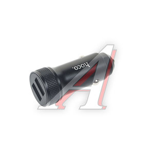 Изображение 1, Z49 black Устройство зарядное в прикуриватель 2USB 12V HOCO
