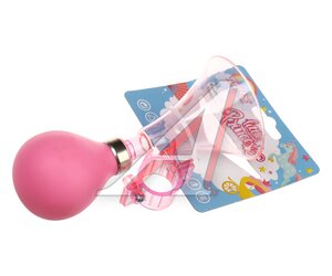 Изображение 1, УТ00025909 Звонок велосипедный клаксон пластиковый розовый Little Princess