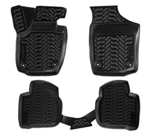 Изображение 1, ACM-PS-61 Коврик салона SKODA Rapid (13) 3D полиуретан черный (4 предм.) AIRLINE