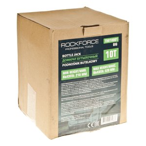 Изображение 3, RF-TH810001BIG Домкрат бутылочный 10т 210-520мм 2-х плунжерный ROCKFORCE