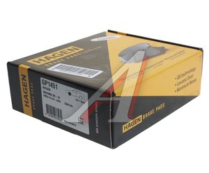 Изображение 2, GP1451 Колодки тормозные NISSAN Maxima (08-) передние (4шт.) HAGEN SANGSIN