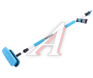 Изображение 1, 39779 Щетка для мойки автомобиля телескопическая 90-160см под шланг BLACK&BLUE