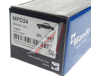 Изображение 3, MPD24 Колодки тормозные CHEVROLET Epica (06-) передние (4шт.) MANDO