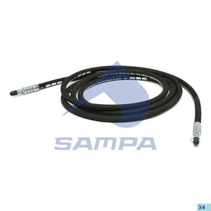 Изображение 2, 201.279 Шланг MERCEDES Axor сцепления 3900мм SAMPA