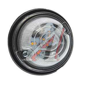 Изображение 1, УП102-6LED-1-24V Повторитель поворота универсальный светодиодный (прозрачный рассеиватель) с пыльником ТЕХАВТОСВЕТ