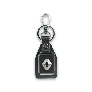 Изображение 3, BKN 010 Брелок "RENAULT" черный,  металл,  кожа MASHINOKOM