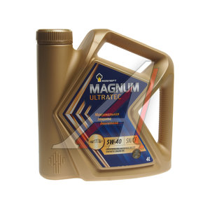 Изображение 1, 40815442 Масло моторное MAGNUM Ultratec 5W40 SN/CF/A3/B4 синт.4л РОСНЕФТЬ