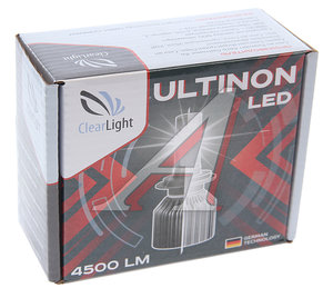 Изображение 4, CLULTLEDH3-2 Лампа светодиодная 12V H3 PК22s 4500Lm бокс (2шт.) CLEARLIGHT
