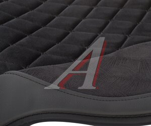 Изображение 2, GRN-1100 BK/BK Накидка на сиденье алькантара стеганая/эко-кожа черная (11 предметов) Grande AUTOPROFI