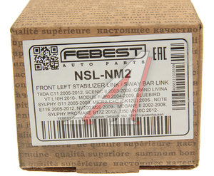 Изображение 5, NSL-NM2 Стойка стабилизатора NISSAN Note (E11) переднего левая FEBEST
