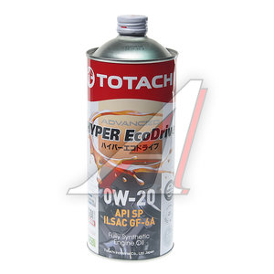 Изображение 1, E0101 Масло моторное HYPER ECODRIVE SP/GF-6A 0W20 синт.1л TOTACHI