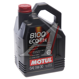 Изображение 2, 108214 Масло моторное 8100 ECO-LITE 5W30 синт.5л MOTUL