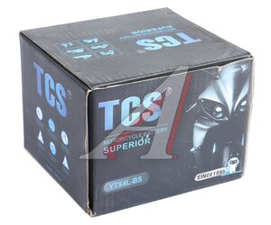 Изображение 4, 6СТ4 YTX4L-BS Аккумулятор TCS AGM 4А/ч