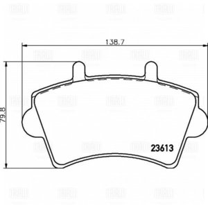 Изображение 3, PF0911 Колодки тормозные OPEL Movano (01-) передние (4шт.) TRIALLI