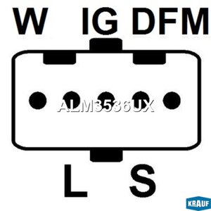 Изображение 3, ALM3536UX Генератор SCANIA P/G/R 24V 130A шкив 10PK KRAUF