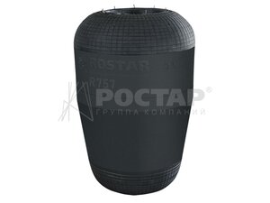 Изображение 1, R757 Пневморессора MERCEDES (чулок) (385х265мм, отв. 130.8х130.8мм) ROSTAR