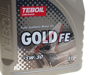 Изображение 2, 3470594 Масло моторное GOLD FE 5W30 синт.4л TEBOIL
