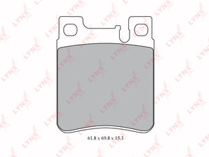 Изображение 2, BD5316 Колодки тормозные MERCEDES S (140) задние (4шт.) LYNX