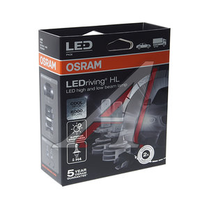 Изображение 4, 9726CW Лампа светодиодная 12/24V H4 P43t 6000K Ledriving Cool White OSRAM